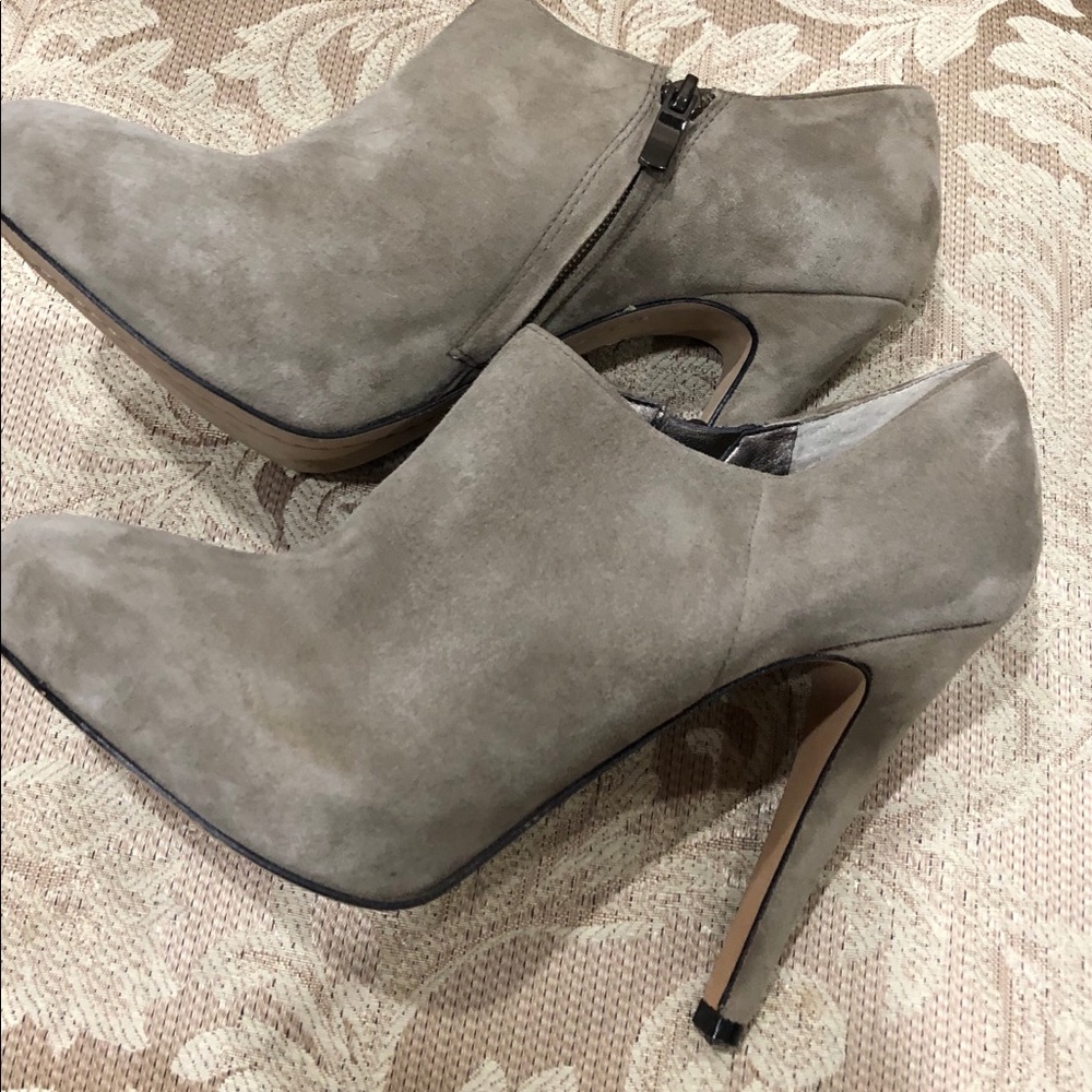 Sam Edelman grey suede bootie